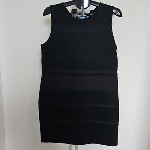 Simply Vera Vera Wang Black Sleeveless Sheath Mini Dress